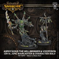 asphyxious the hellbringer and vociferon cryx epic warcaster and character solo